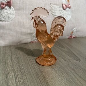 Vintage Glass Rooster Paperweight